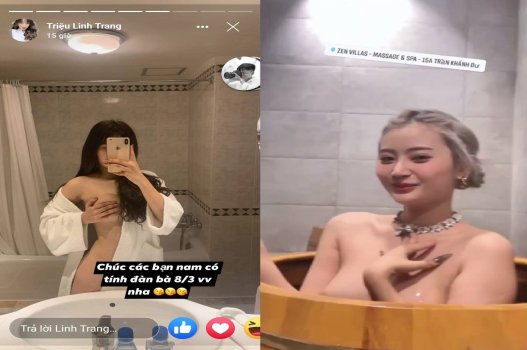 Triệu Linh Trang hot tiktoker xinh gái lộ clip sex